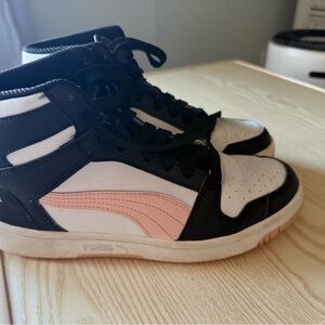 Puma woman’s  High-Top Sneakers - Black and Pink